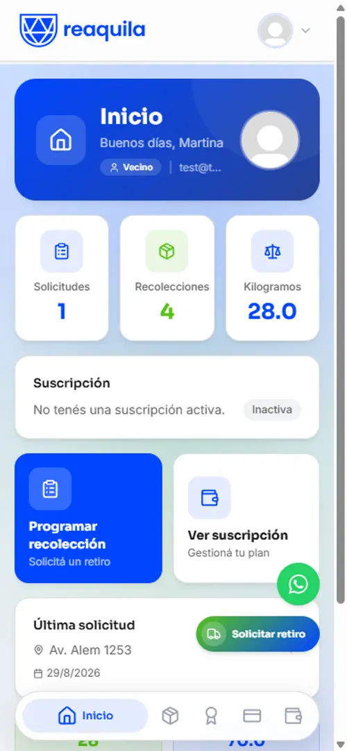 App del Vecino — captura del producto